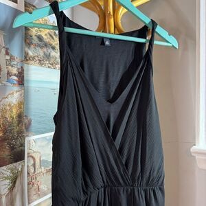 Silk black sleeveless Banana Republic dress - S